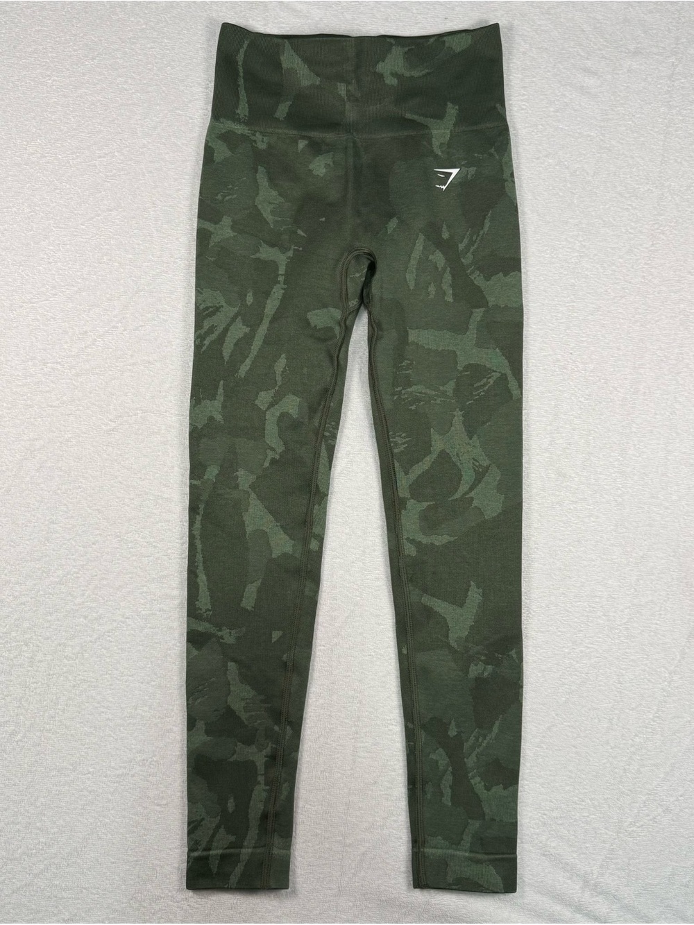 Gymshark Olive Green Camouflage High-Waist Leggings